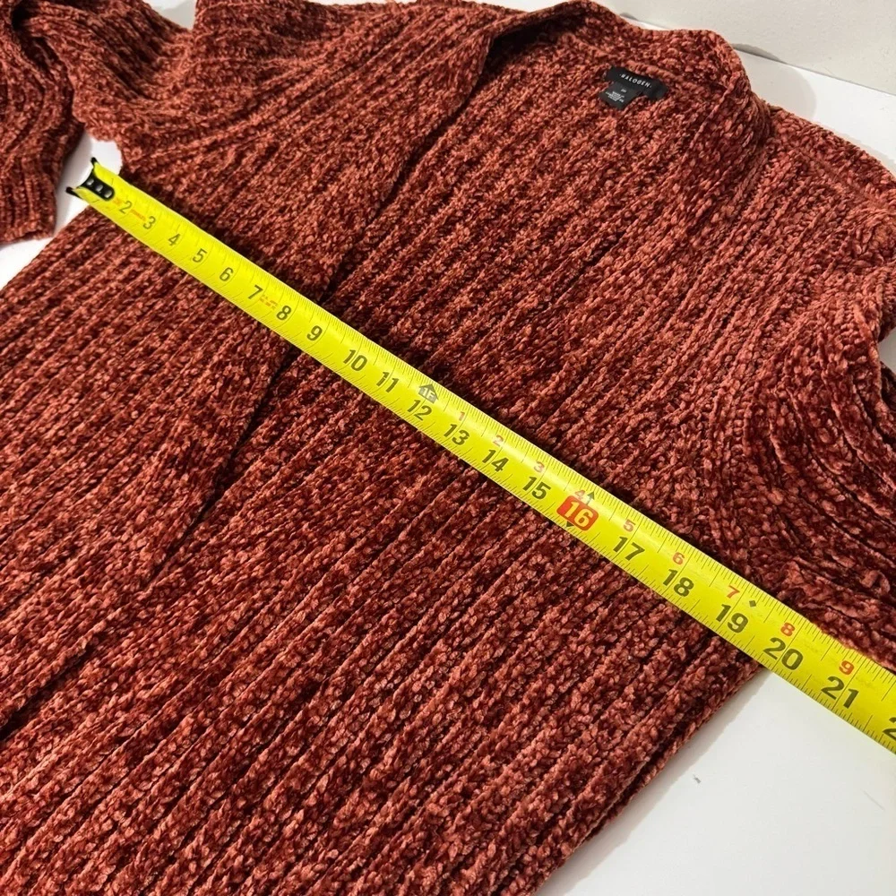 Halogen cottagecore normcore  burnt orange rust  sweater Cardigan duster